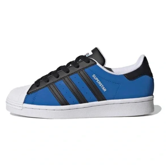 adidas Originals | Shoes | Adidas Originals Superstar J Blue Black Fw425 |  Poshmark